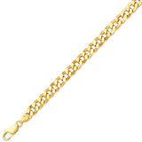 Cuban Mens Link Bracelet in 14K Gold