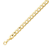 Cuban Mens Link Bracelet in 14K Gold