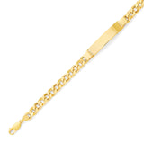 Cuban Mens ID Bracelet in 14K Gold