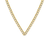 Semi-Solid Cuban Chain in 14K Gold