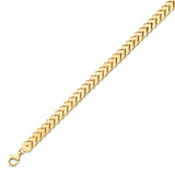 7.5 Inch Fancy Ladies Ornate Bracelet in 14K Gold