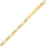 Fancy ID Bracelet in 14K Gold