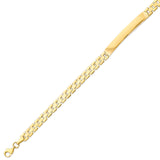 Fancy ID Bracelet in 14K Gold