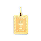 First Communion Kids Pendant in 14K Gold