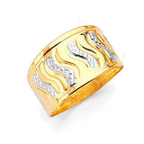 Ladies Ring in 14K Two-Tone Gold