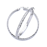 Hoop Earrings in 14K White Gold