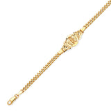 Cuban Kids Bracelet In 14K Gold