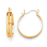 Bangle Hoop Earrings in 14K Gold