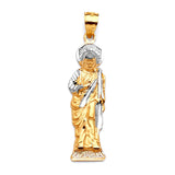 Saints Pendant in 14K Two-Tone Gold