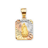 Guadalupe Pendant in 14K Tri-Color Gold