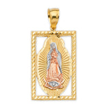 Guadalupe Pendant in 14K Tri-Color Gold