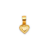 Heart Ladies Pendant in 14K Gold