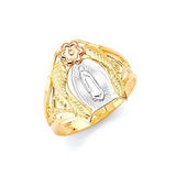 Guadalupe Ladies Ring in 14K Tri-Color Gold