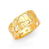 Lucky Charm Ladies Ring in 14K Gold