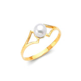 Pearl Ladies Ring in 14K Gold