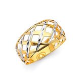 Ladies Ring in 14K Two-Tone Gold