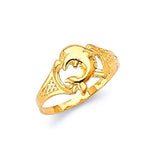 Dolphin Ladies Ring in 14K Gold