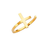 Cross Ladies Ring in 14K Gold