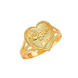 Heart Ladies Ring in 14K Gold